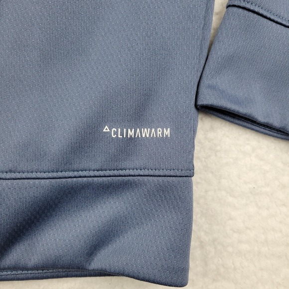 Adidas‎ Hoodie Mens Medium Blue ClimaWarm Pullover Only The Best Athletic FS0020 - Picture 10 of 11